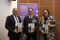 Hon Peeni Henare, Willie Apiata VC, and Hon Meka Whaitiri