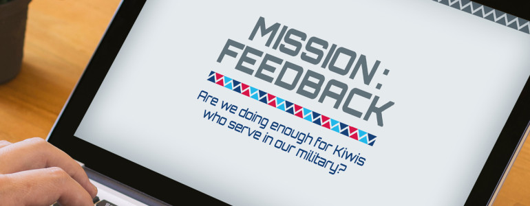 Someone searching 'Mission:Feedback' on computer