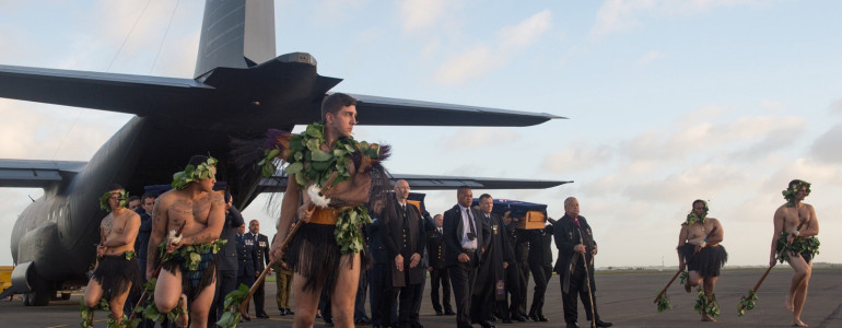 Ramp ceremony at RNZAF Base Ohakea