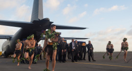 Ramp ceremony at RNZAF Base Ohakea