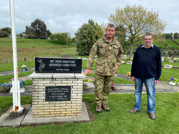 Barry Rankin at Mt View cemetery