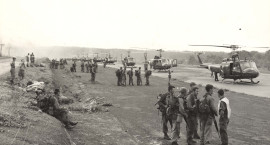 Helicopters and NZ troops