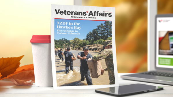 Veterans' Affairs Magazine on display on a table